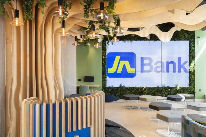 Picture of inside the flagship branch of JN Bank UK