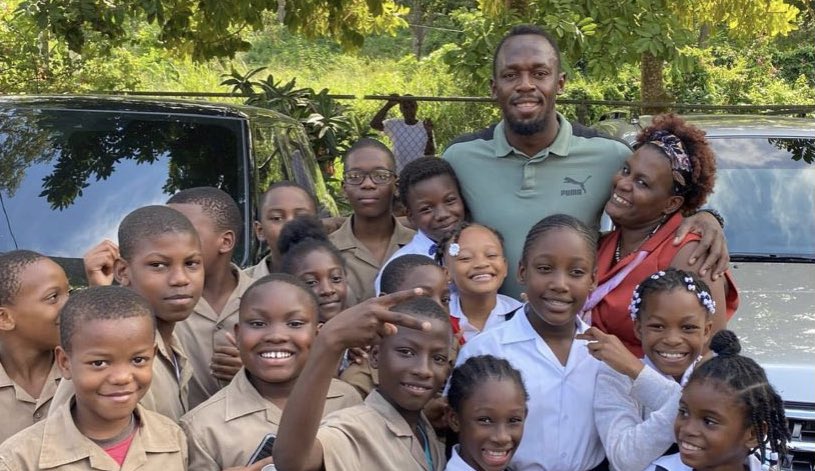 Usain Bolt: ‘The best thing about my life is being able to give back’ as he donates 150 laptops to schools in rural Jamaica